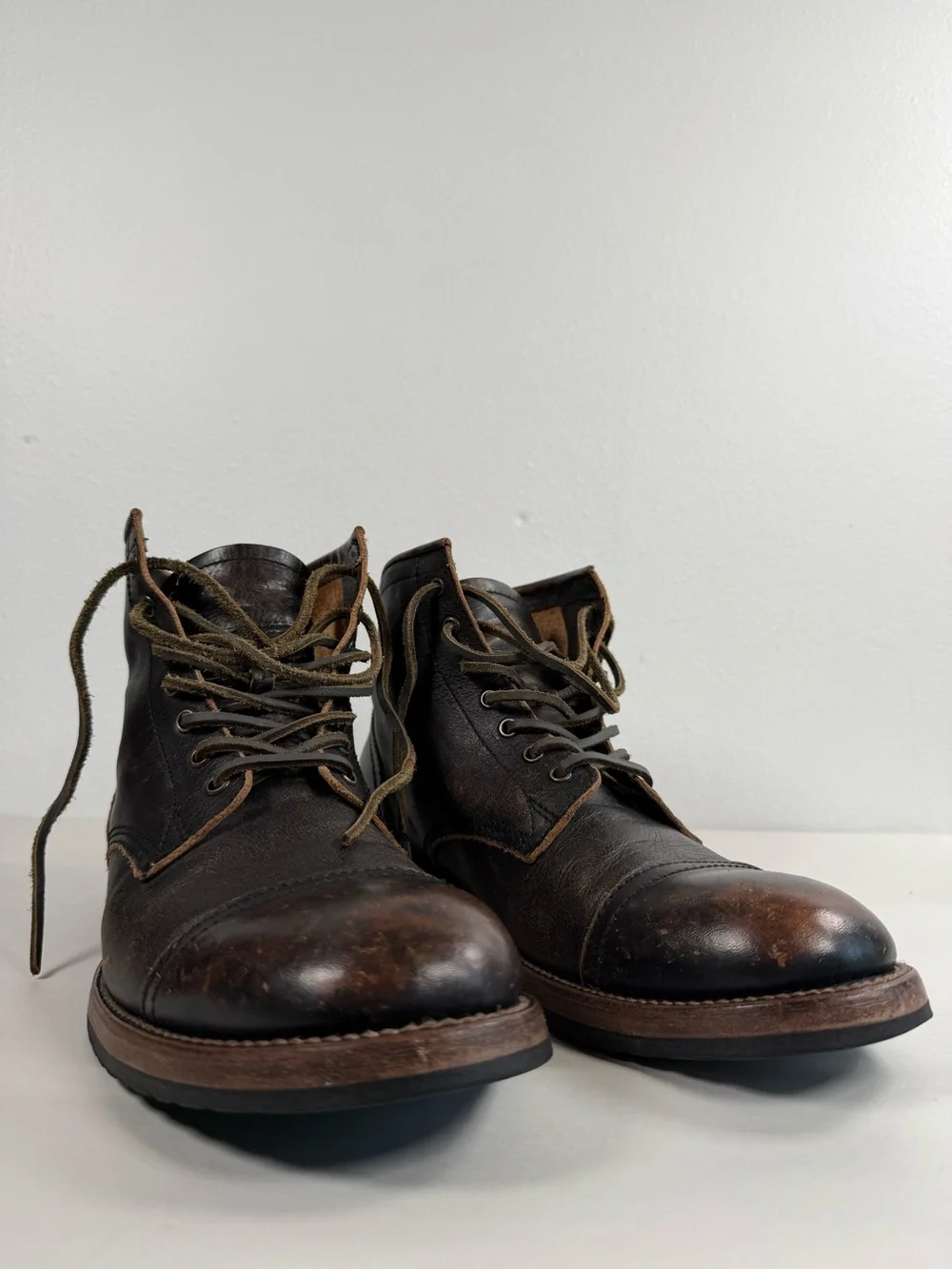Freebird by Steven Men's Prison Boots Size 13 Leavenworth Brown Leather Boots